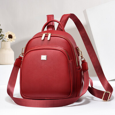 Rucsac șic pentru femei - Rucsac de zi ușor, casual pentru navetiști, cu design de imprimare aleatorie