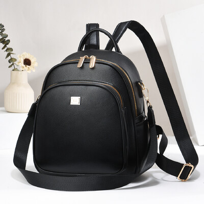 Rucsac șic pentru femei - Rucsac de zi ușor, casual pentru navetiști, cu design de imprimare aleatorie