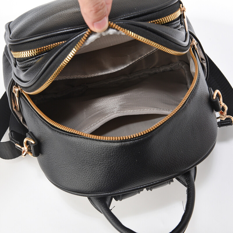 Rucsac șic pentru femei - Rucsac de zi ușor, casual pentru navetiști, cu design de imprimare aleatorie