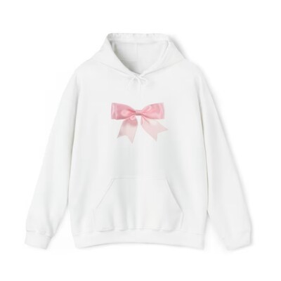 Ribbons Coquette Bow Sweatshirt Lana Del Rey Pink Bow Knot Hoodie Slatka Y2K Trendy Aesthetic Pulover s okruglim izrezom Kawaii majica za djevojke