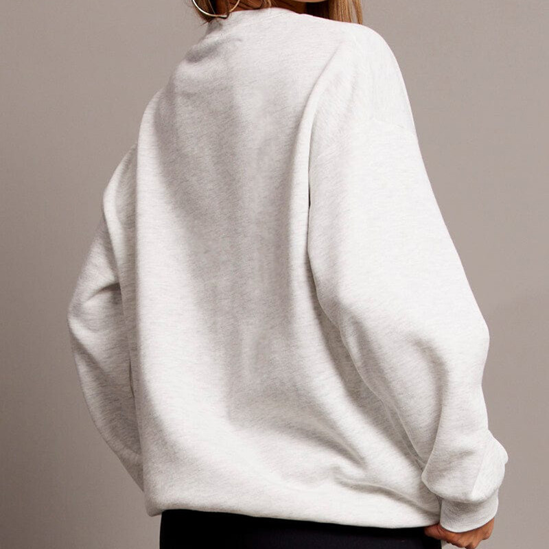 Hirigin Hanorac cu fundă drăguț pentru femei Y2K Coquette Fairycore Estetic cu mânecă lungă cu decolteu crew-oversize Pulover Top