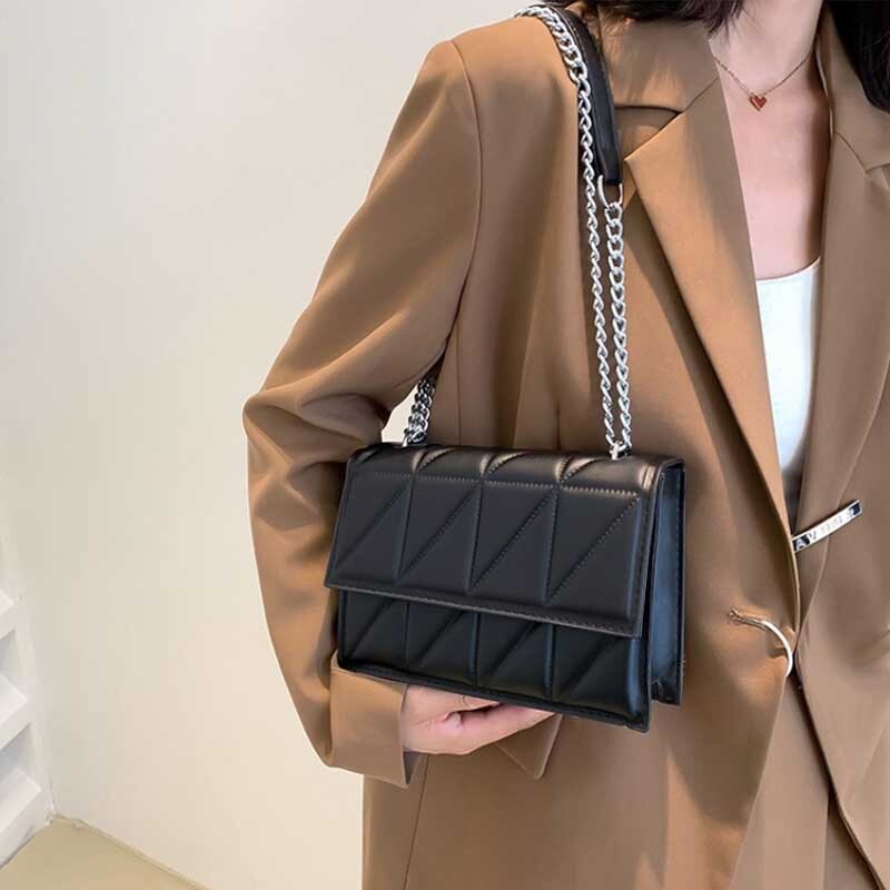 Geantă de umăr de designer de modă pentru femei Genți de mână cu mâner din piele PU Genți de mână cu curea de lanț pentru femei Geantă de designer Сумка