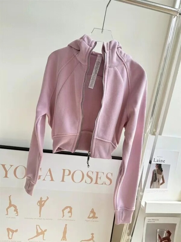Jachetă de antrenament cu fermoar pentru alergare de toamnă pentru femei, culoare solidă, cu mânecă lungă, îmbrăcăminte sport, top pentru gimnastică, pentru femei, îmbrăcăminte de yoga cu uscare rapidă, haină sport