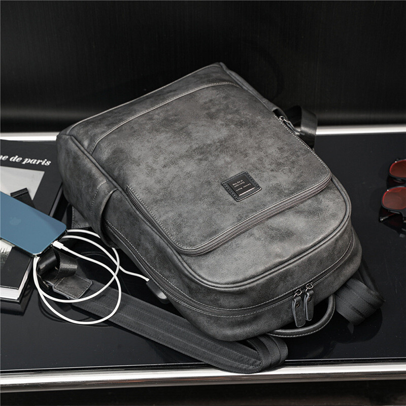 2023. Novi muški ruksak od prirodne kravlje kože, modna torba za dječake, kožna torba za prijenosno računalo velikog kapaciteta