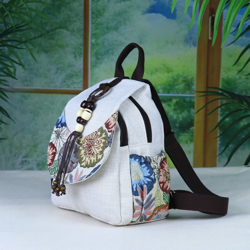 Rucsac camisole vintage șic, rucsac la modă pentru femei, potrivit pentru călătorii în aer liber, drumeții și utilizare zilnică, durabil,