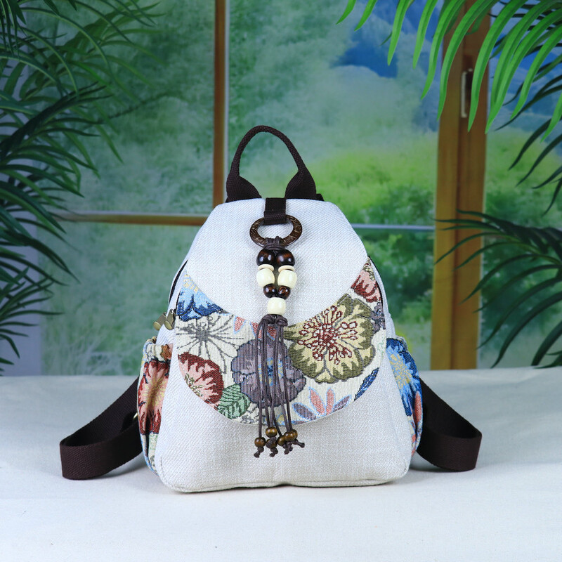 Rucsac camisole vintage șic, rucsac la modă pentru femei, potrivit pentru călătorii în aer liber, drumeții și utilizare zilnică, durabil,