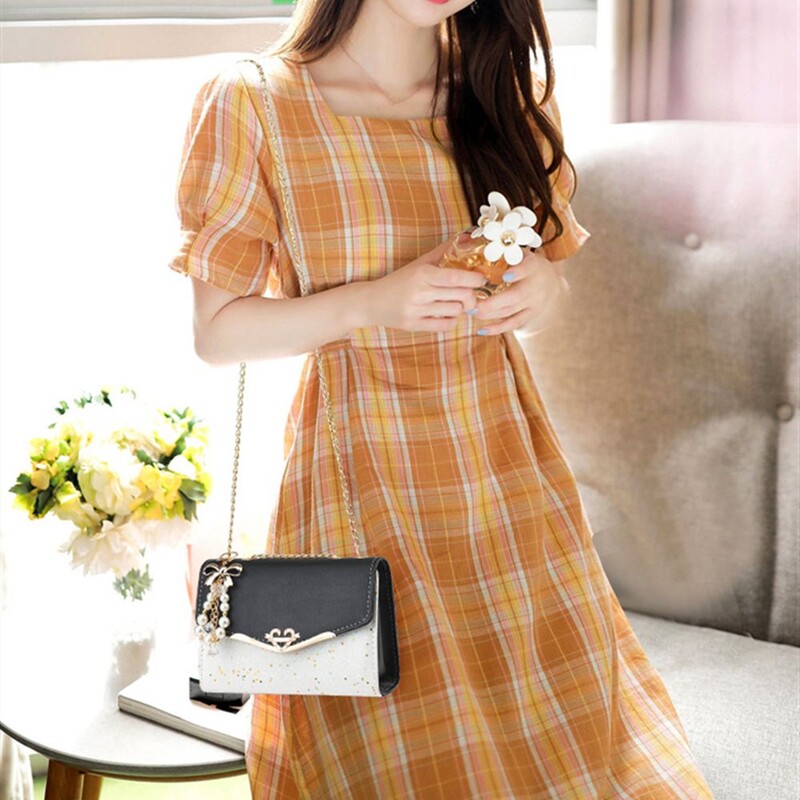 La modă la modă pentru damă, geantă mică pătrată, geantă de umăr pentru fete.