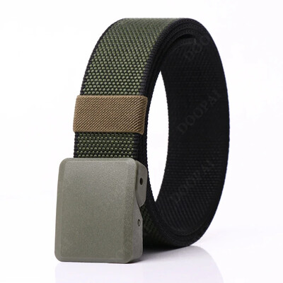 Curele din nailon pentru bărbați, pânză, țesătură ocazională, curea tactică, cataramă automată, ușoară, confortabilă, nemetalică, centură militară din nailon