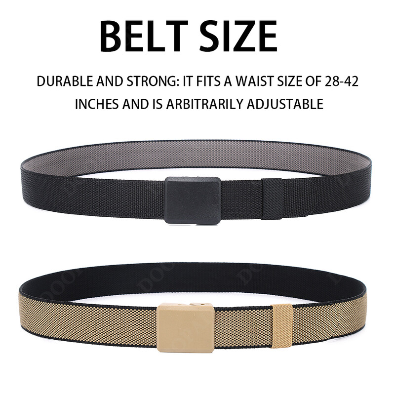 Curele din nailon pentru bărbați, pânză, țesătură ocazională, curea tactică, cataramă automată, ușoară, confortabilă, nemetalică, centură militară din nailon