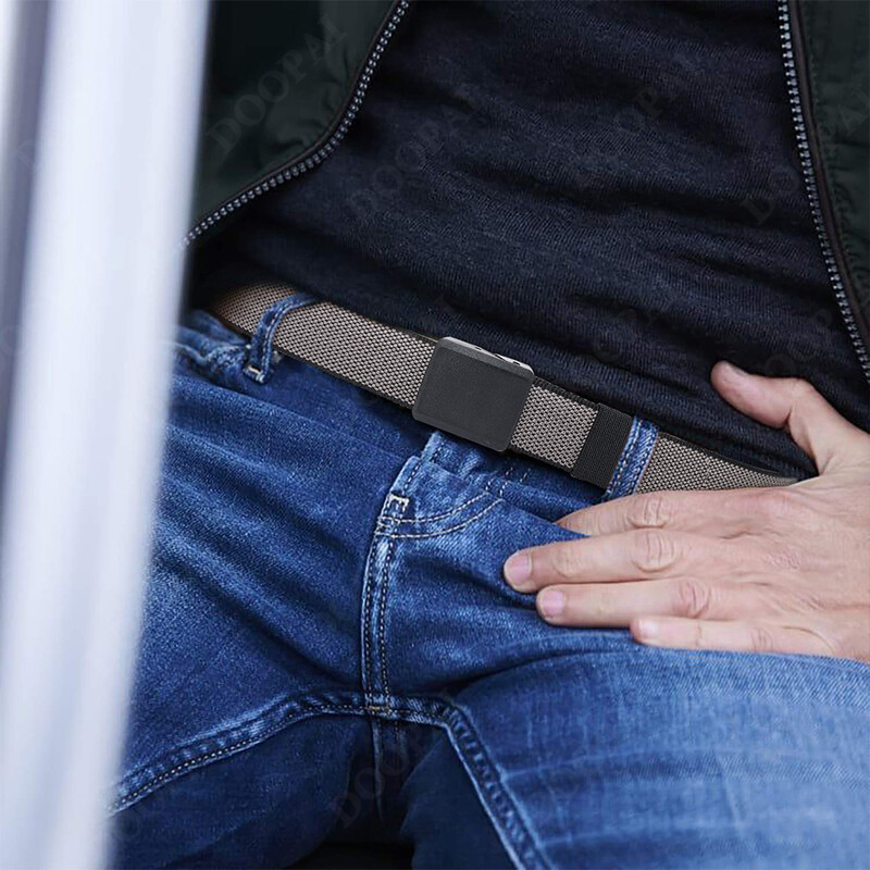 Curele din nailon pentru bărbați, pânză, țesătură ocazională, curea tactică, cataramă automată, ușoară, confortabilă, nemetalică, centură militară din nailon