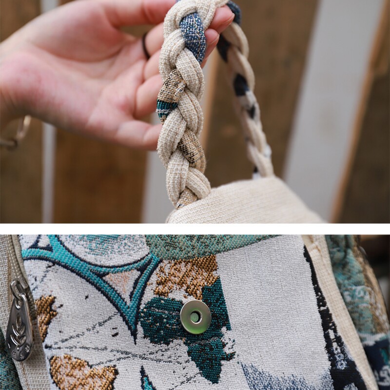 Rucsac drăguț pentru fete din desene animate, geantă de pânză ușoară și versatilă pentru femei