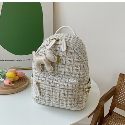 Rucsac francez de culoare solidă, rezistent la murdărie, geantă durabilă de școală de mare capacitate