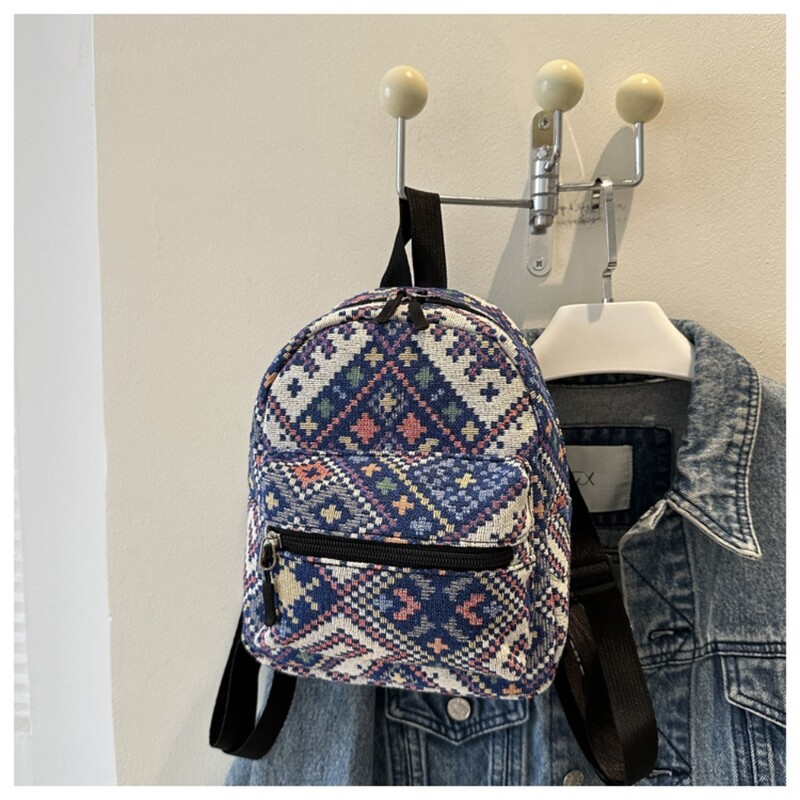 Rucsac pentru femei Mici Adolescente Moda Timp liber Fermoar Geanta de umar Rucsac de mare capacitate Femei Mini Rucsac de scoala