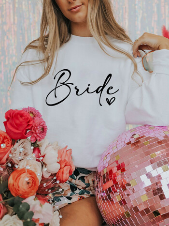 Bride & Team Bride Bridesmaid суитшърт Bridesmaid Proposal Maid of Honor Годежен пуловер Пуловер за булката Подаръци за шаферка