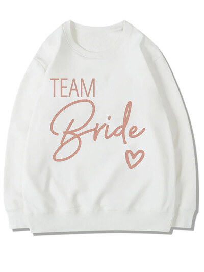 Menyasszony és csapat Menyasszony Koszorúslány pulóver Koszorúslány-ajánlat Díszleány-eljegyzési pulóver Menyasszonyi pulóver Koszorúslány ajándékok