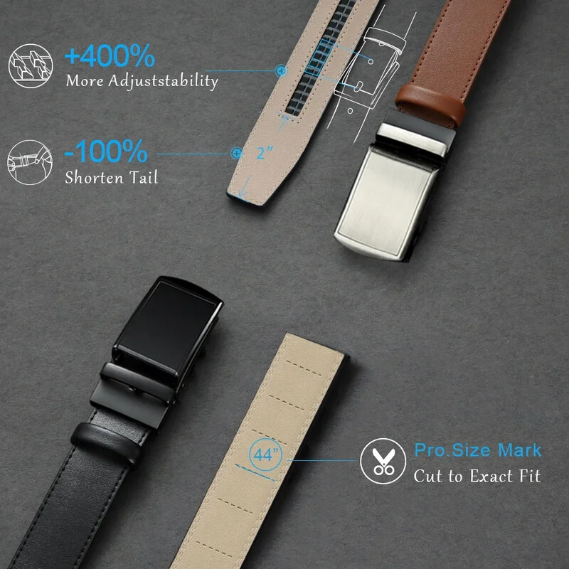 Nouă centură pentru bărbați, automată, din piele naturală, de lux, pentru bărbați, pentru bărbați, cu cataramă automată din metal, curea de designer de înaltă calitate, neagră