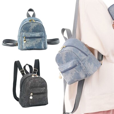 Rucsacuri de modă din denim pentru femei Cele mai recente tendințe Studenți Geantă de școală Mini rucsac mic Mochilas Para Mujer Bolsa Feminina