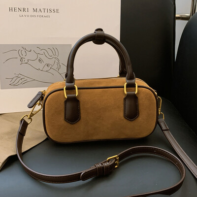 Geantă de umăr mică pentru cumpărături, de modă, de capacitate mare, pentru doamnă, din piele de căprioară, pernă, genți de mână, cu imprimeu leopard, geantă de tote Boston