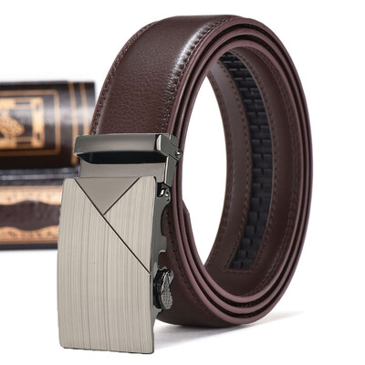 Novi muški kožni remen od legure od 3,5 cm s automatskom kopčom Posao, slobodno vrijeme Remen za mlade srednje i starije osobe Dizajnerski remen za muškarce