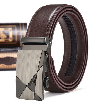Novi muški kožni remen od legure od 3,5 cm s automatskom kopčom Posao, slobodno vrijeme Remen za mlade srednje i starije osobe Dizajnerski remen za muškarce