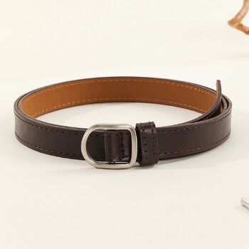 Lazy Belt Casual Απλή διάτρητη γυναικεία ζώνη σε συνδυασμό με τζιν Ανδρική ζώνη Pu δερμάτινη ζώνη