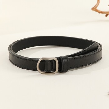 Lazy Belt Casual Απλή διάτρητη γυναικεία ζώνη σε συνδυασμό με τζιν Ανδρική ζώνη Pu δερμάτινη ζώνη