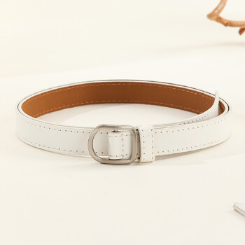 Lazy Belt Casual Απλή διάτρητη γυναικεία ζώνη σε συνδυασμό με τζιν Ανδρική ζώνη Pu δερμάτινη ζώνη