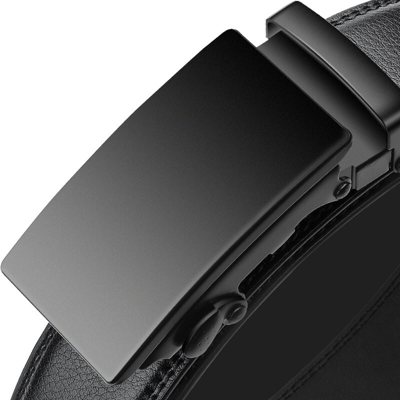 Plus Dimensiune Mare 130 140 150cm Bărbați Cureaua Unisex Curele din piele naturală Femei din aliaj negru cu cataramă automată Curea în talie Moda 2024