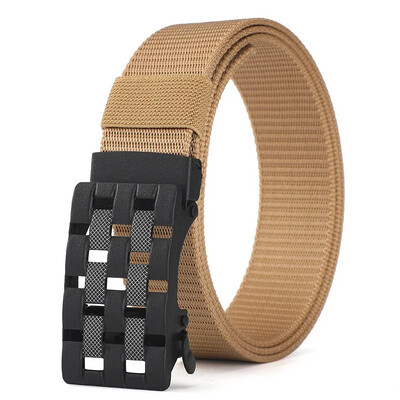 2025. Novi muški visokokvalitetni prozračni najlonski ležerni remen s automatskom kopčom za lov na otvorenom, višenamjenski taktički platneni remen