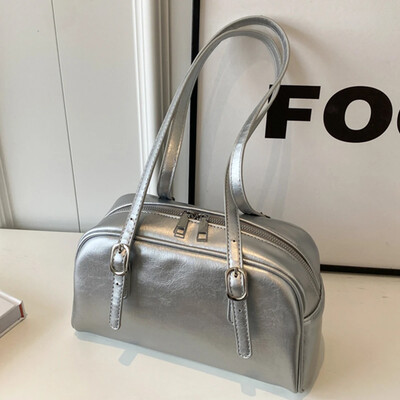 Ženska ležerna torbica na rame Jednobojna velika torba s podesivim remenom Torba preko ramena Torba ispod pazuha za posao Kupovina Putovanja