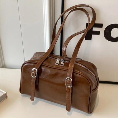 Ženska ležerna torbica na rame Jednobojna velika torba s podesivim remenom Torba preko ramena Torba ispod pazuha za posao Kupovina Putovanja