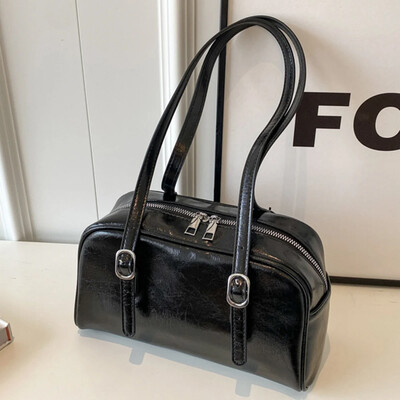 Ženska ležerna torbica na rame Jednobojna velika torba s podesivim remenom Torba preko ramena Torba ispod pazuha za posao Kupovina Putovanja