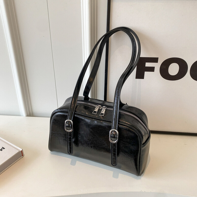 Ženska ležerna torbica na rame Jednobojna velika torba s podesivim remenom Torba preko ramena Torba ispod pazuha za posao Kupovina Putovanja