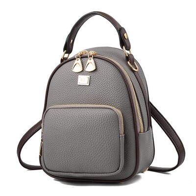 Rucsacuri mici din piele nou-nouț pentru femei, geantă de umăr cu fermoar, genți pentru telefon pentru femei, rucsac portabil pentru fete, stil casual