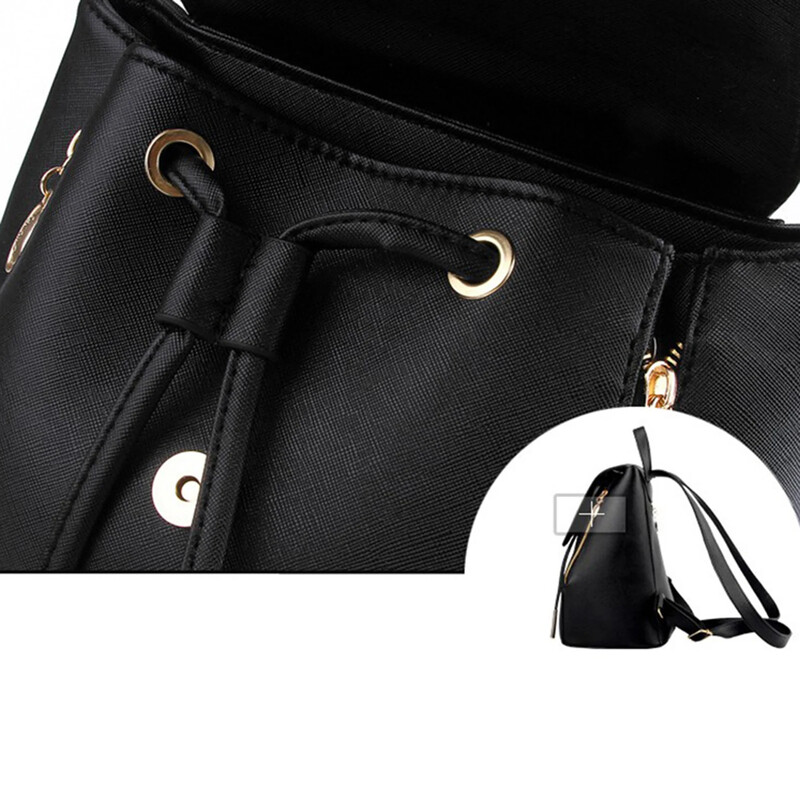 Rucsac de femeie de înaltă calitate din piele PU Mochila Escolar Genți de școală pentru adolescenți Fete Rucsacuri de agrement Culoare bomboane