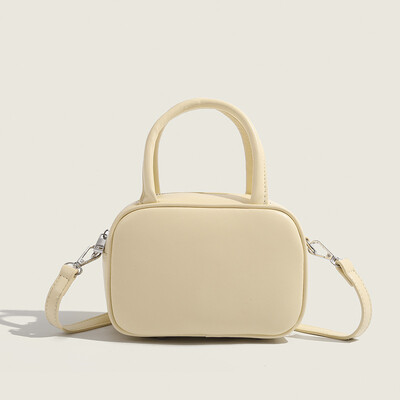 Noua geantă Boston de modă, de culoare solidă, versatilă, geantă de umăr simplă, geantă încrucișată oblică, de mare capacitate