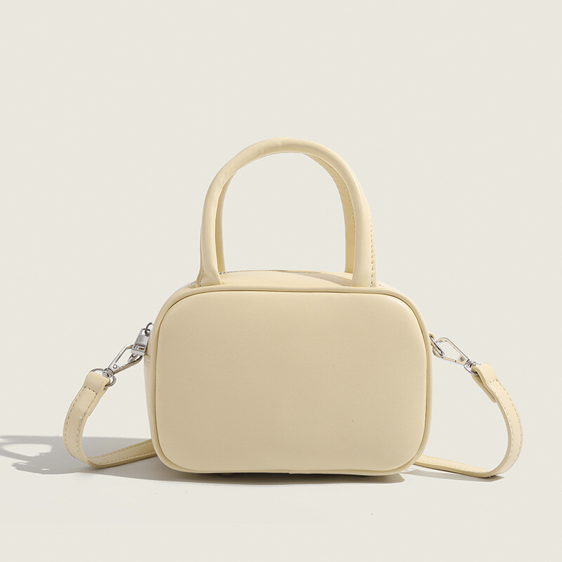 Noua geantă Boston de modă, de culoare solidă, versatilă, geantă de umăr simplă, geantă încrucișată oblică, de mare capacitate