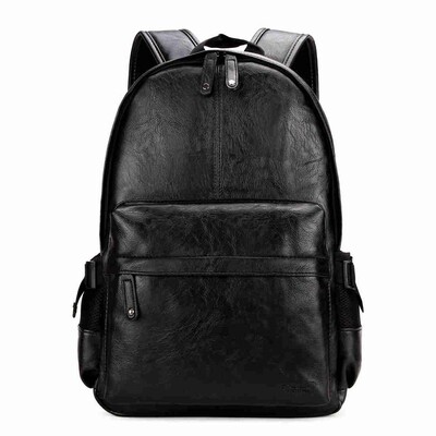 Geantă de rucsac de școală din piele stil Preppy de marcă celebră pentru colegiu, design simplu, bărbați, rucsacuri de zi, mochila masculină