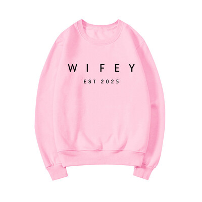 Hanorac personalizat Wifey Est 2025 Hanorac de logodnă