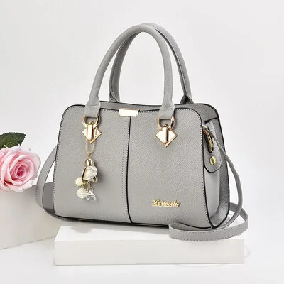 Jauna sieviešu plecu soma liela ietilpības rokassomiņa sievietēm Crossbody Bag PU pārnēsājama kausa soma Sieviešu kurjera somas, somas