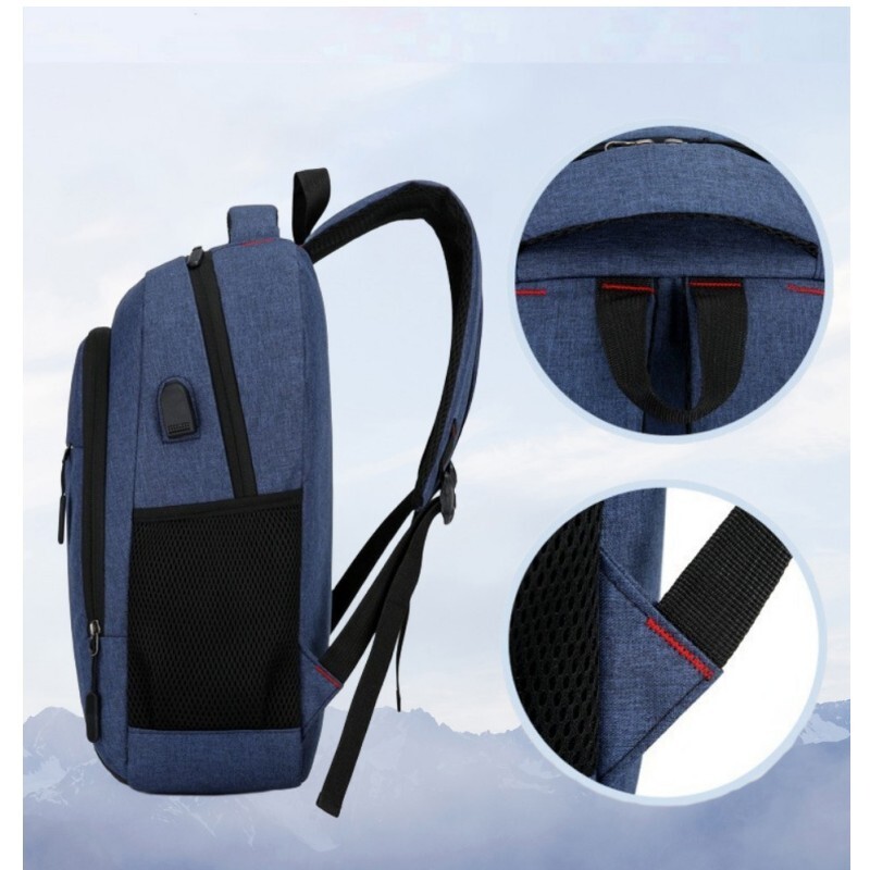 Vīriešu mugursoma Vienkārša un stilīga mugursoma, lielas ietilpības daudzfunkcionāla mugursoma studentu klēpjdatoram biznesa ceļojumiem.