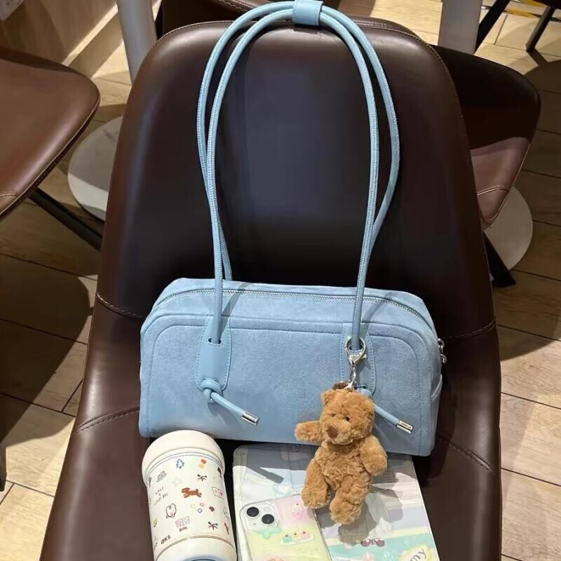 Korejiešu modernas lielas ietilpības plecu somas Modes PU ādas rokassomas Sieviešu Bostonas somas Vasaras padušu somas braucieniem