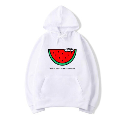 This Is Not A Watermelon Hanorace pentru femei Funny Watermelon Hanorac cu mânecă lungă Hanorace cu grafic pentru drepturile omului Pulovere Streetwear Top
