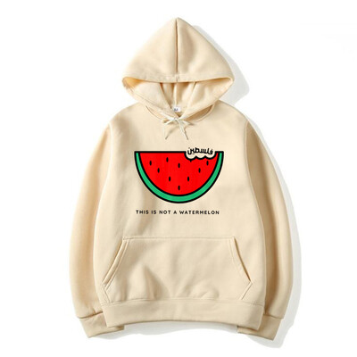 This Is Not A Watermelon Hanorace pentru femei Funny Watermelon Hanorac cu mânecă lungă Hanorace cu grafic pentru drepturile omului Pulovere Streetwear Top