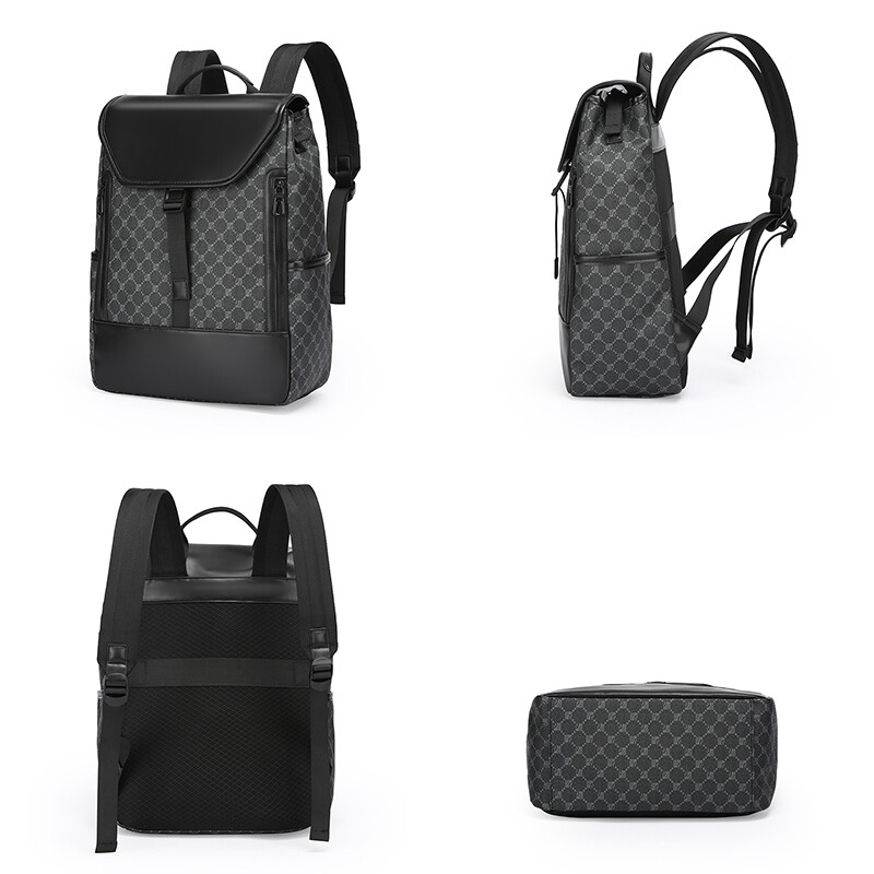 Luksusa vīriešu mugursoma Modes savārstījums kvalitātes portfelis mugursoma PU ādas klēpjdatoru mugursomas vīriešiem Pilsētas ceļojumu soma