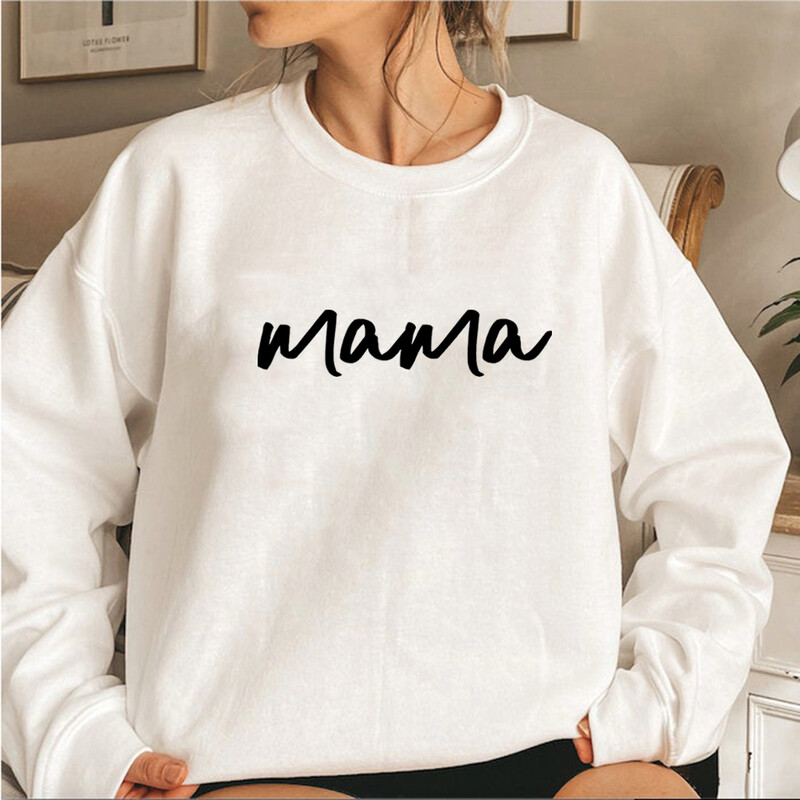Mama Crewneck Hanorac Mama Pulover Pregnancy Reveal Top Insarcinata Anunta Hanorac Cadou pentru mama Femei Pulovere Pulovere