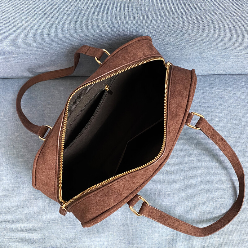 Geantă de mână vintage pentru femei Genți de umăr și posetă de designer de lux 2023 Nou în PU din piele intoarsa artificială geantă în stil Boston, mică