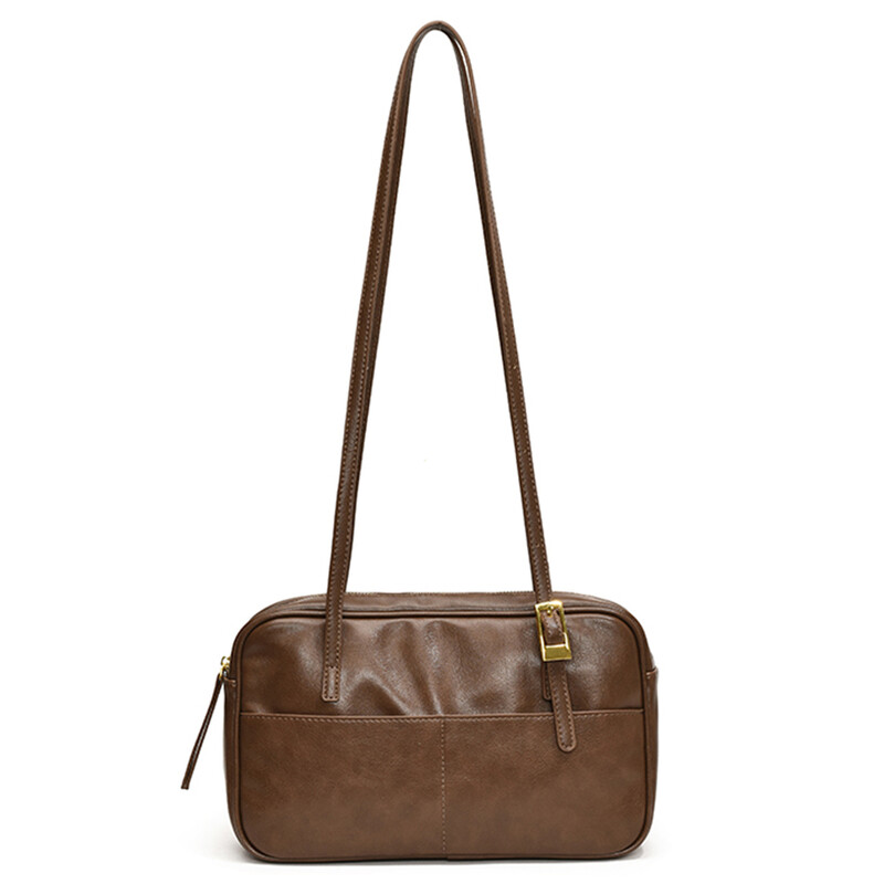 Geantă de umăr pentru femei Curea reglabilă Boston Tote Geantă din piele PU Multi-buzunare Geantă ghiozdan cu fermoar Geantă de călătorie de muncă