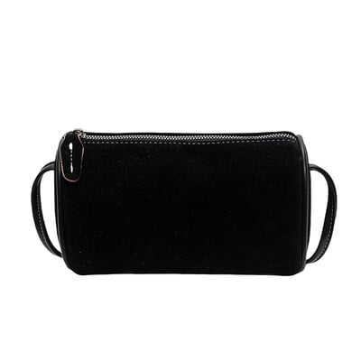 Genți de umăr Boston solide de modă, piele de căprioară artificială, simple, de înaltă calitate, compacte, versatile, genți crossbody pentru femei, 2024, ocazional, la reducere