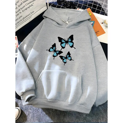 Model fluture zburător Tineret și la modă Îmbinat cu îmbrăcăminte sport pentru femei în stil stradal Hanorac casual